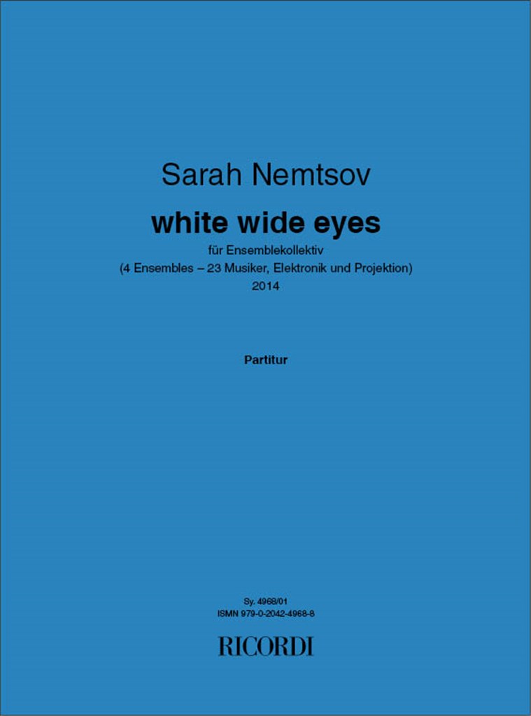 white wide eyes